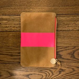 Clare V Wallet Clutch - Hot Pink